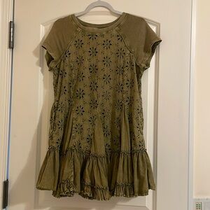 Eyelet tee dress